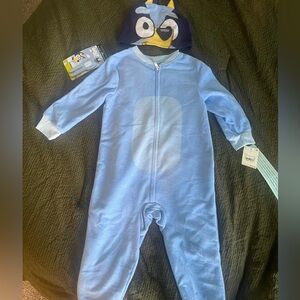 Bluey zipper sleeper footless pajamas